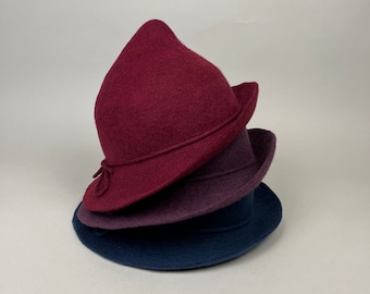 Fleur Delacour Inspired Wool Hat - Handmade Felt Costume Hat