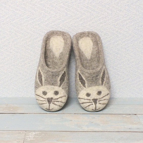 Slippers Bunny Women S Cute Slippers Boiled Wool Felt House Slippers