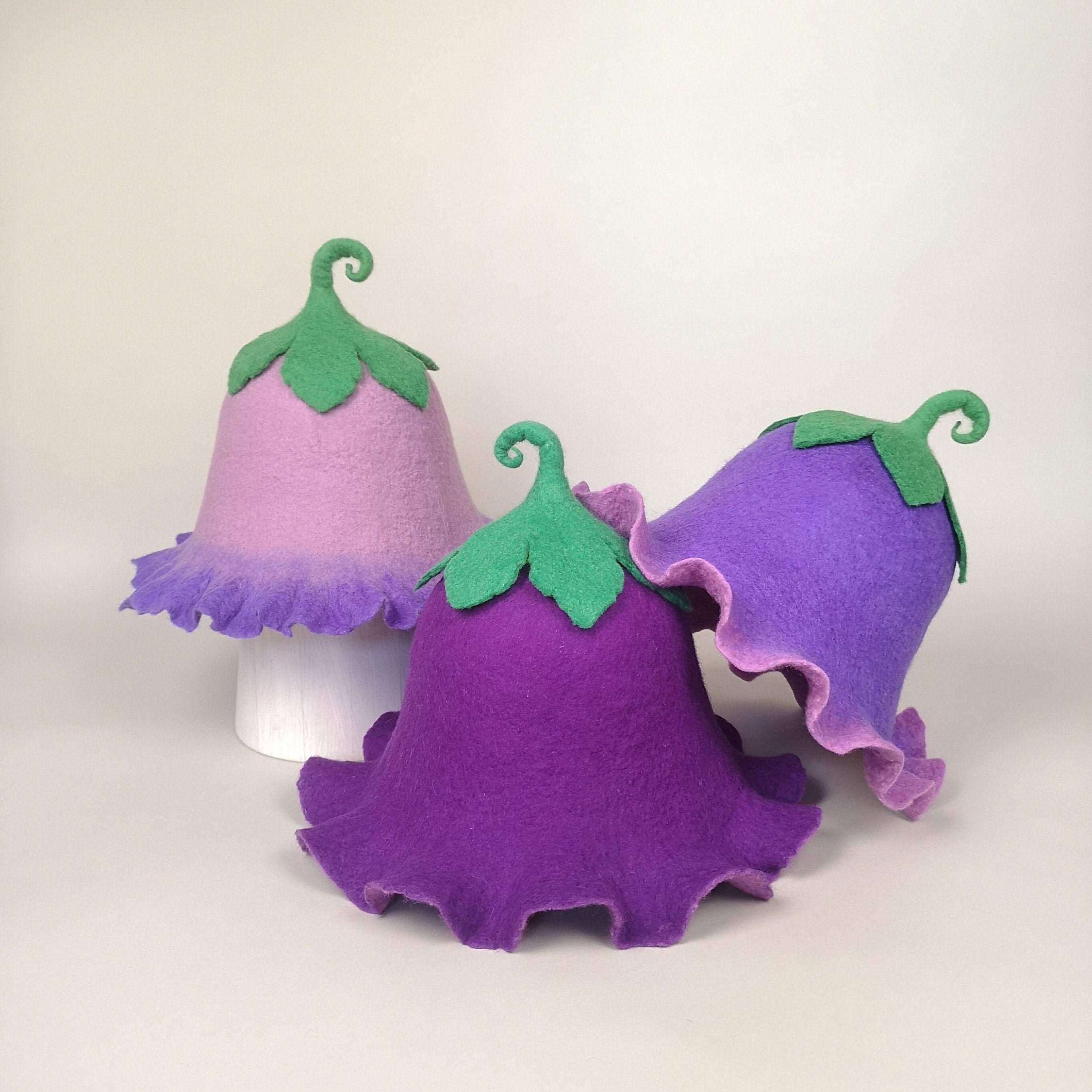 Ready to Ship Felt Flower Hat Hand 