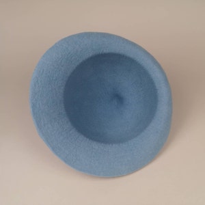 Beauxbatons costume hat / Custom blue shades for your cosplay / Fleur Delacour Hat hand felted from soft merino wool image 9