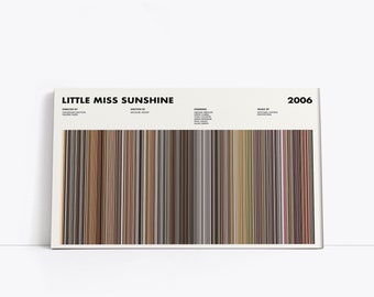 Little Miss Sunshine Movie Barcode Print, Little Miss Sunshine Print, Little Miss Sunshine Poster, Movie Barcode Poster, New Year Gifts