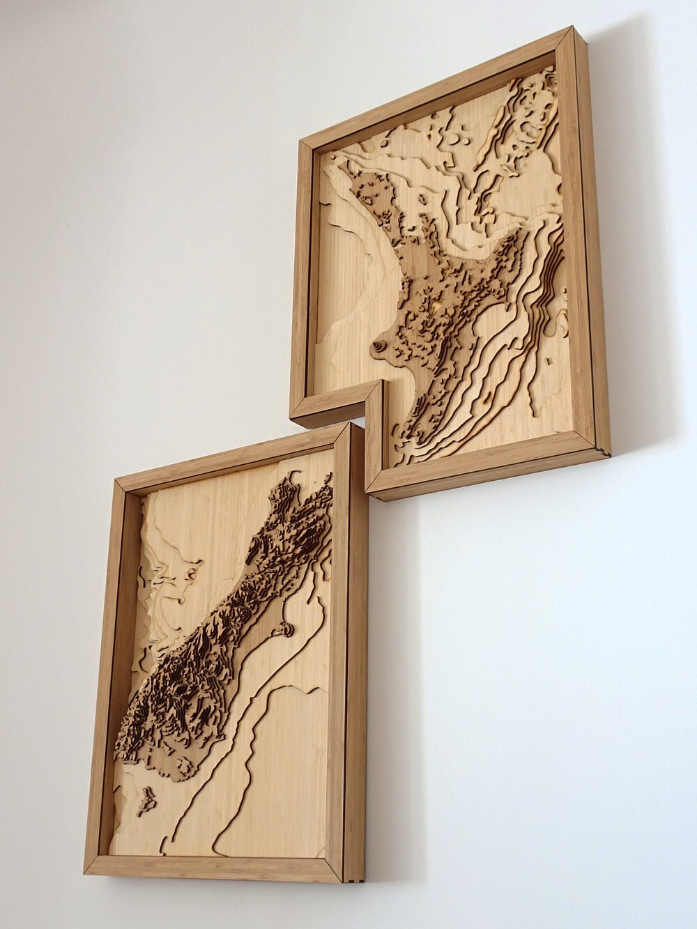 New Zealand Map 3d Wall Art