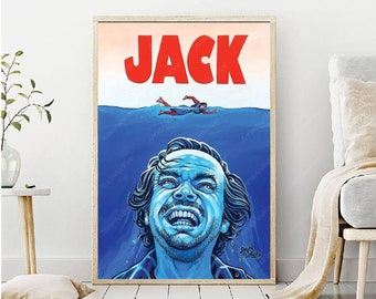 Jack Poster, Modern Vintage Movie Poster, Minimalist Wall Art, Halloween Gifts