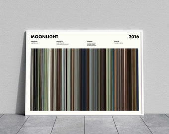 Moonlight Movie Barcode Print, Moonlight Print, Moonlight Poster, Moonlight Wall Art, Movie Barcode Poster, New Year Gifts