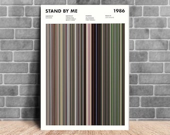 Stand By Me Movie Barcode Print, Stand By Me Print, Stand By Me Poster, Stand By Me Art, Movie Barcode Poster, New Year Gifts