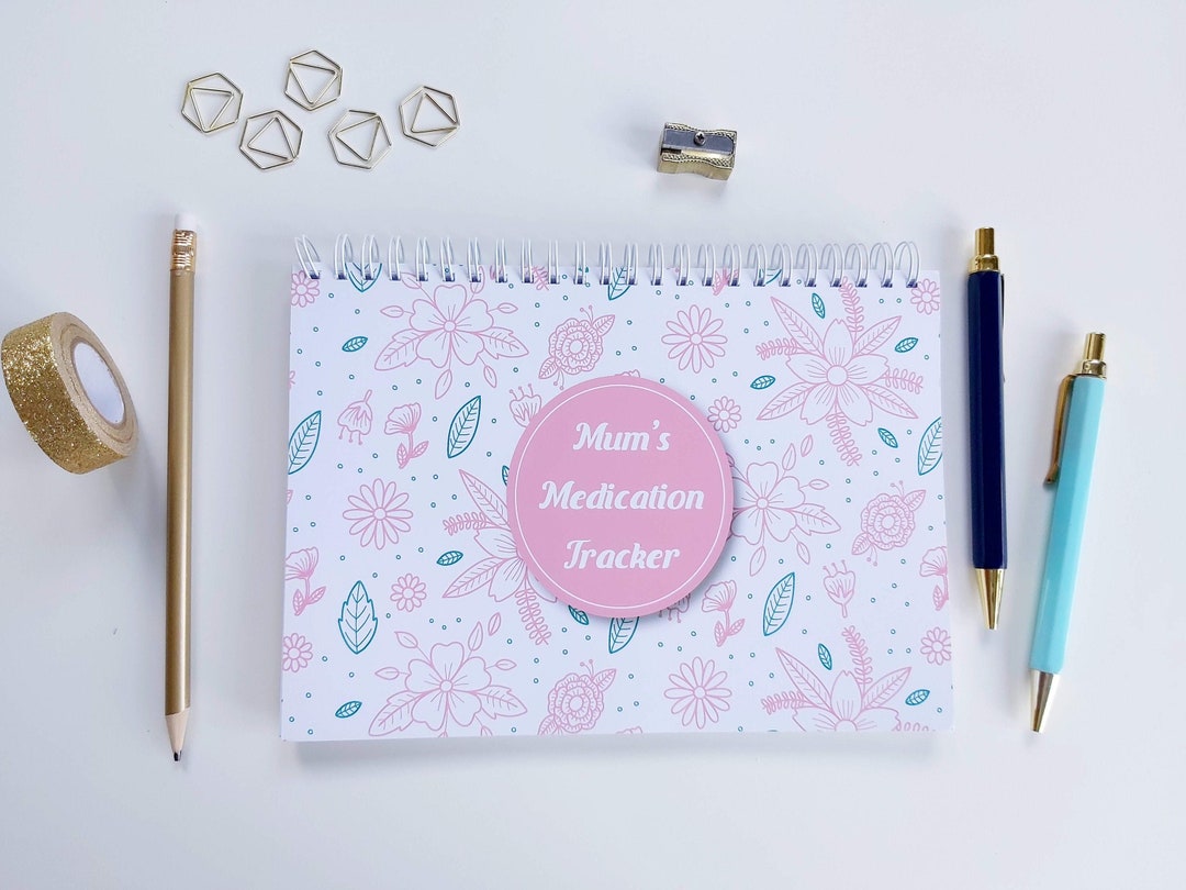 Personalised Medication Tracker Notebook: A5 Daily Medicine Log - Etsy UK