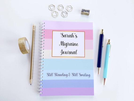 Personalised Migraine Journal: Headache Tracker, Symptom Log (A5)