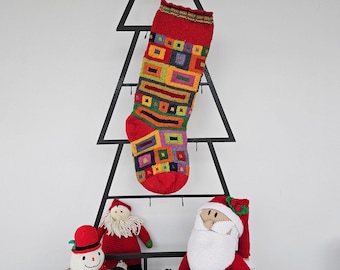 Christmas Stocking “Favorite”, Personalized Knitted Christmas Stockings, Fair Trade Knit, Handmade Christmas Stockings, xmas Stockings