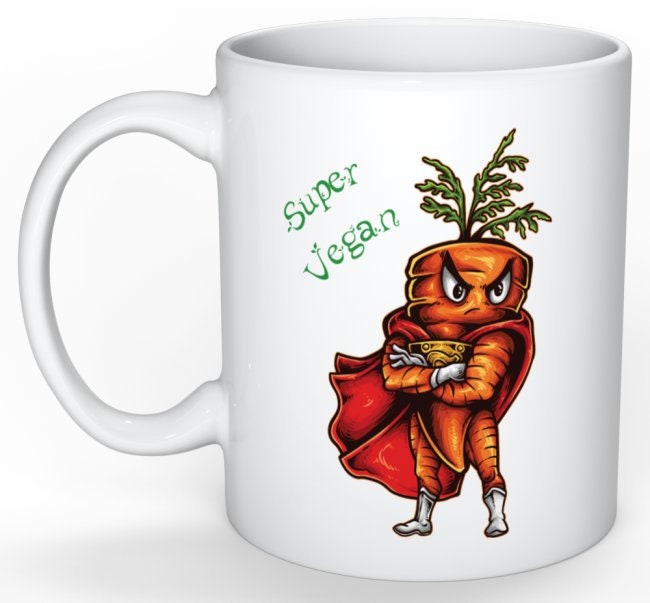 Mug Cadeau Pour Végan Carotte Super Végan