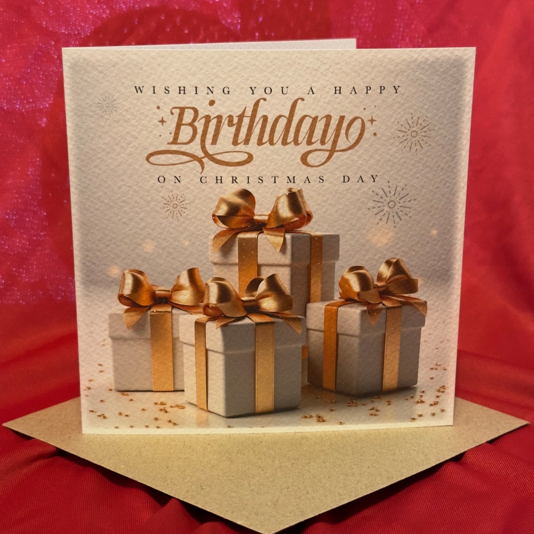 Birthday cards at christmas