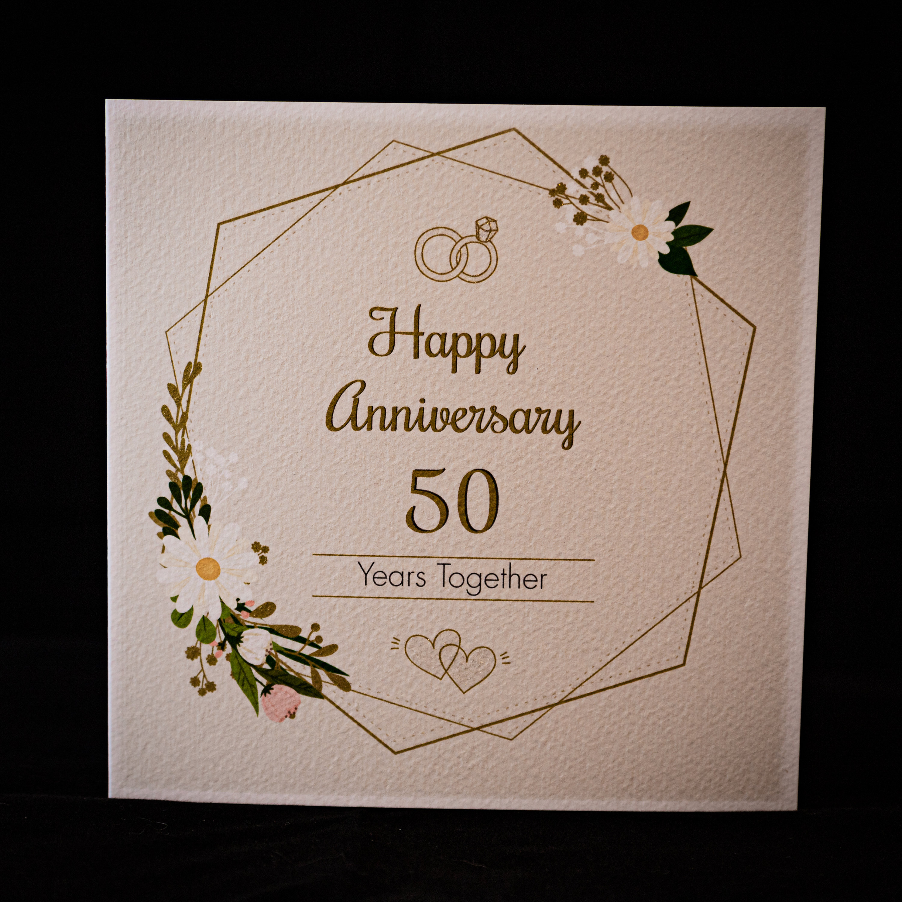 Golden Wedding Anniversary Card ANN503 Etsy UK