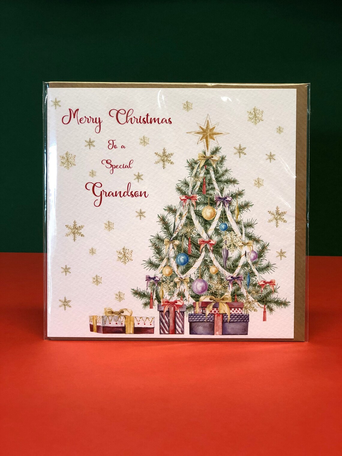 Grandson Christmas Card XMAS63 | Etsy