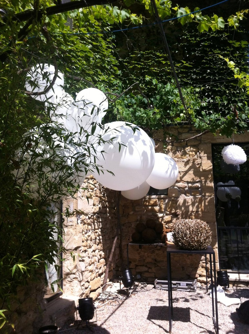 Giant White Balloon Giant 36 Balloon Wedding Balloons Round White Balloons Giant Balloons Big White Balloons Baby Shower Balloon image 2