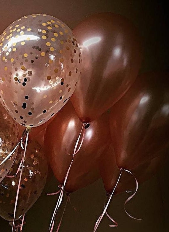 Rose Gold Balloons Latex Balloons Wedding Birthday 1st Birthday Wedding Balloons Engaged Bride To Be Ceiling Balloons Hen