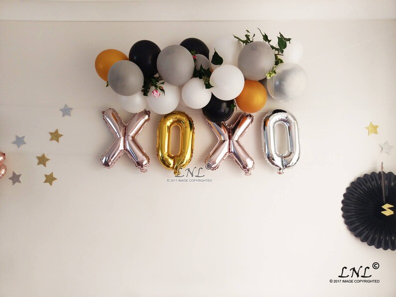 YAY CHRISTMAS Merry Christmas Banner Christmas Balloons Gold Balloons Rose Gold Balloon New Year Party Balloons Silver