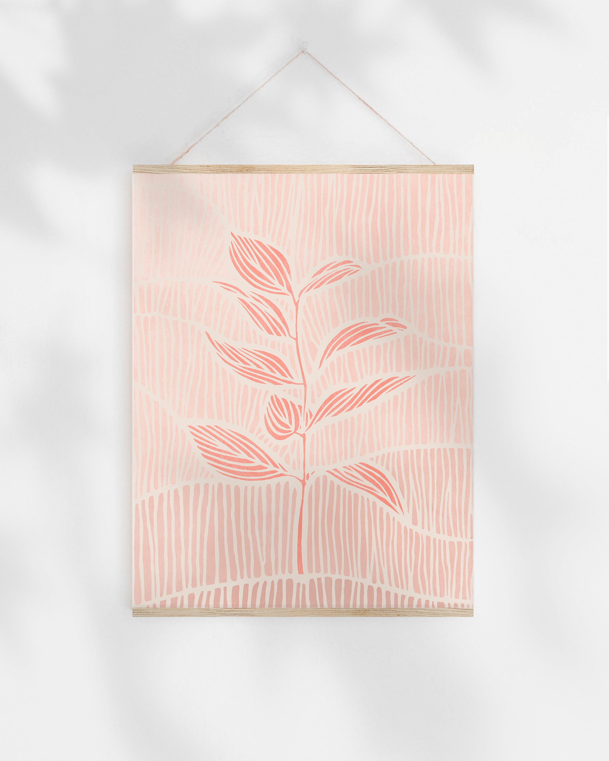 Pastel Art Prints Modern Home Decor Abstract Plant Wall Art Etsy UK