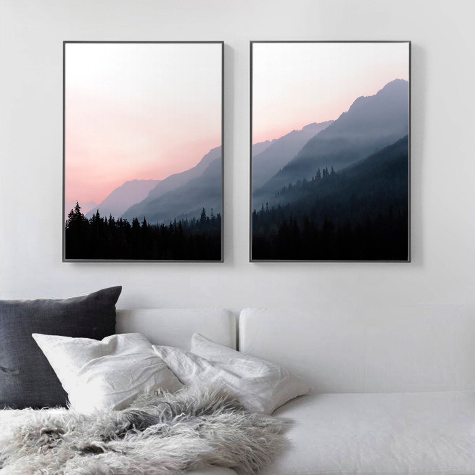 2 Piece Wall Art Mountain Landscape Photography Prints | Etsy