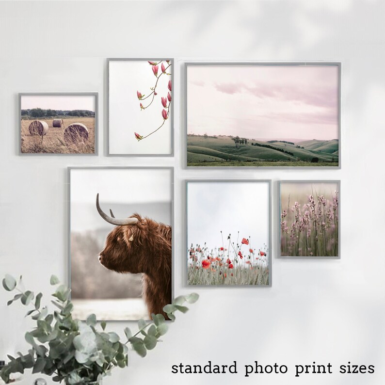 Farmhouse Wall Art Set of 6 Prints Country Home Decor Gallery Etsy