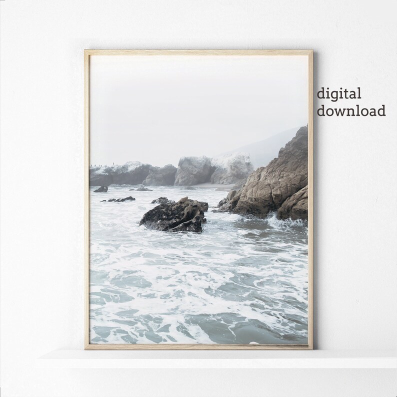 Coastal Print Set Wall Art Prints Set of 2 Prints Printable Etsy