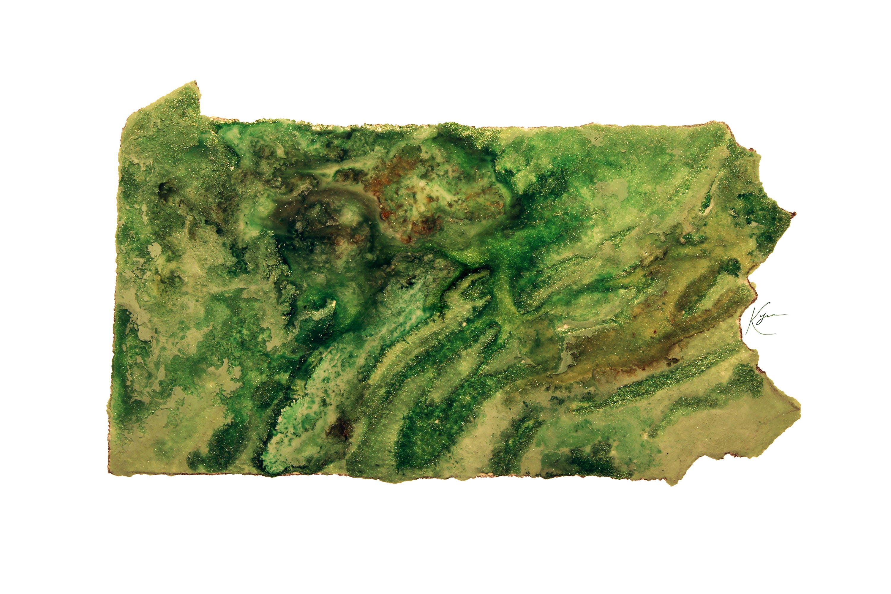 Pennsylvania Topography Print - Etsy