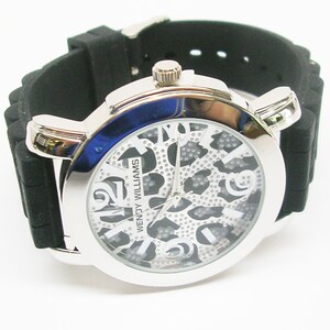 Wendy Williams  Watch  with Rubber Band    BLACK