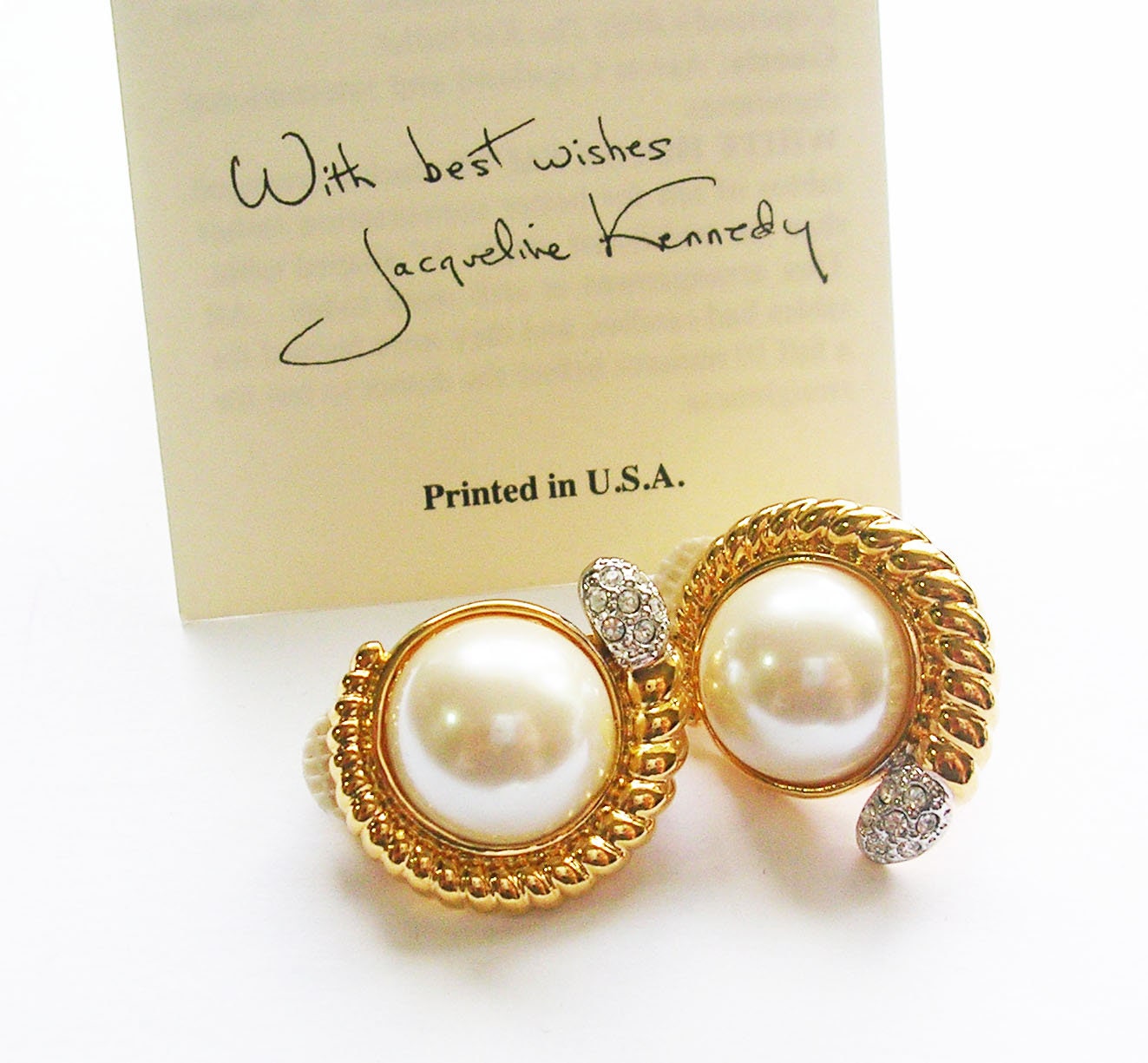 jacqueline kennedy earrings products for sale  eBay