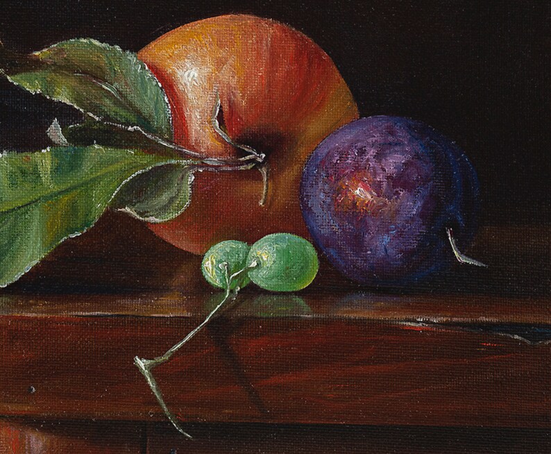 Fruits. Hyper Realistic Still Life Painting, Oil on Canvas. Etsy