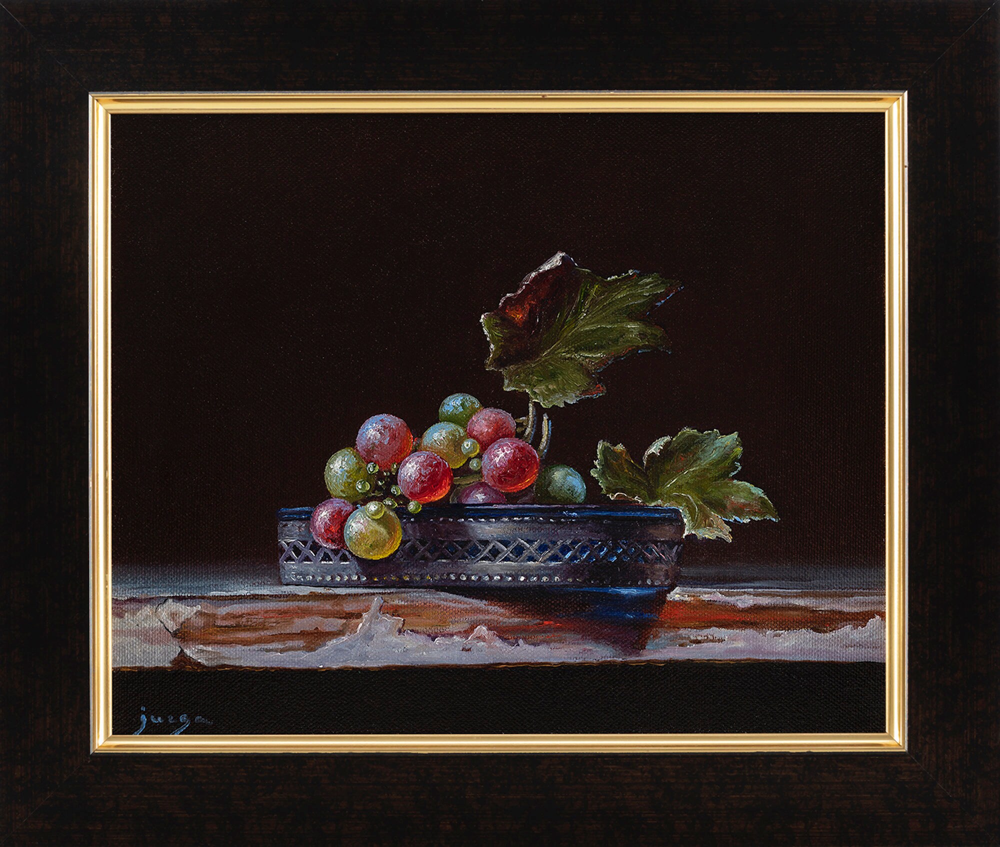 Grapes. Hyper realistic still life painting oil on canvas. Etsy
