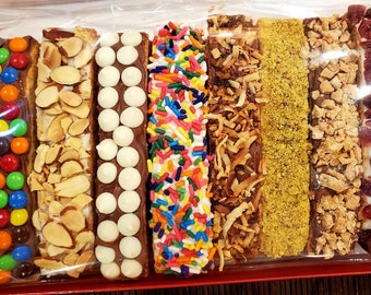 Artisan/Biscotti/Assorted Chocolate dipped/Birthday/Anniversary/ Gifts/Cookie /1.5 Lb