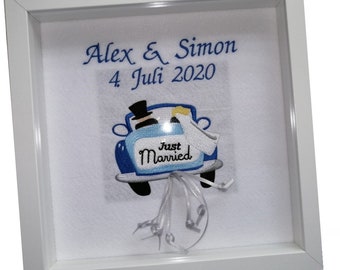 Picture frame wedding money gift