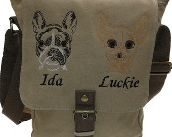 Bag Chihuahua and French Bulldog