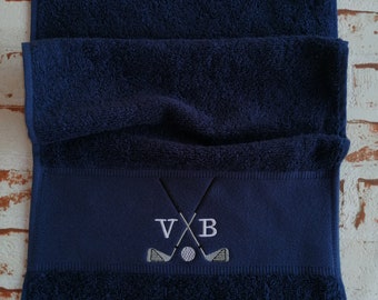 Golf towel with initials VB