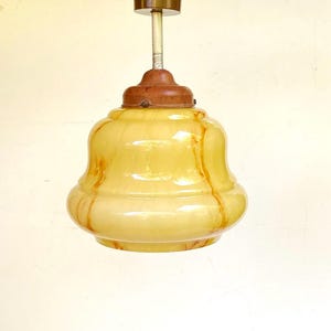 Art Deco ceiling lamp glass lamp marble glass Bakelite 1930s hallway lamp ceiling lamp original antique light