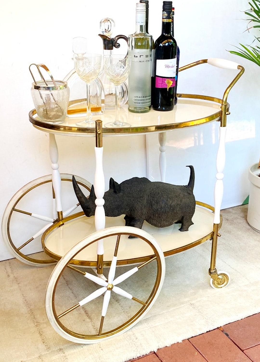 バーカート、ゴールド、サービングカートキッチン、ダイニングルーム 楽天市場】【クーポン配信中】キッチンカート 家庭用バーカート 3段