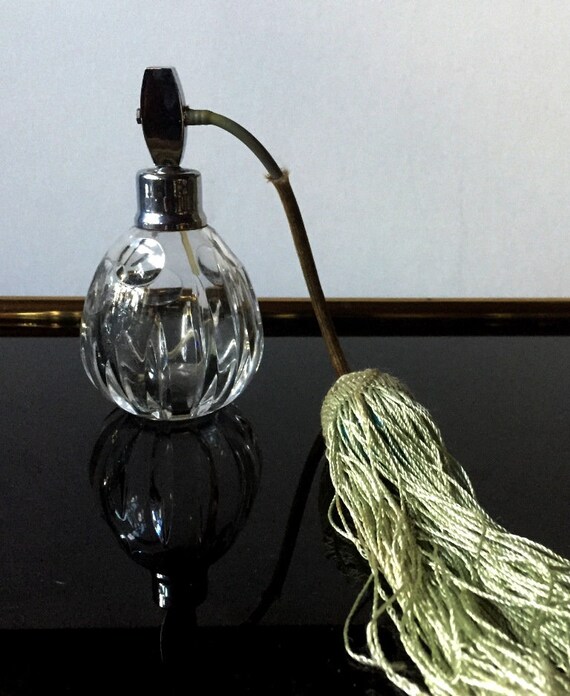 Lead crystal perfume glasses set, vanity glass hand c… Gem