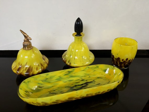 Czech perfume glasses set, Tango glass 4 pieces, … - image 1