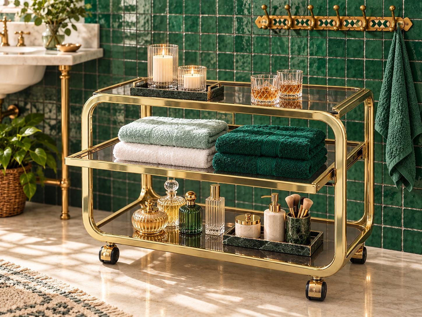 Hollywood Regency 3 Tier Shelf - Etsy