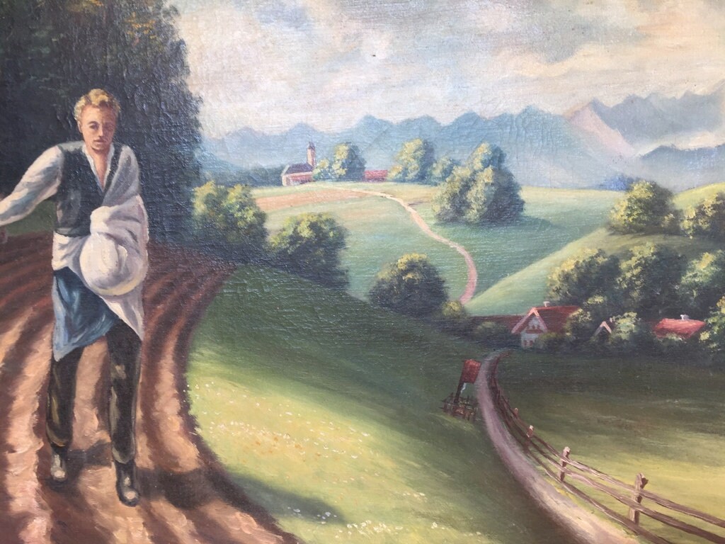 Olgemalde Landschaft Samann Neue Sachlichkeit Der Samann Etsy