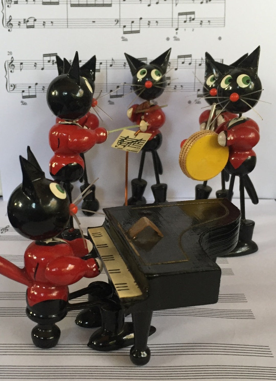 vintage figure 猫ちゃんの かわいい演奏会 * | svs93.ru