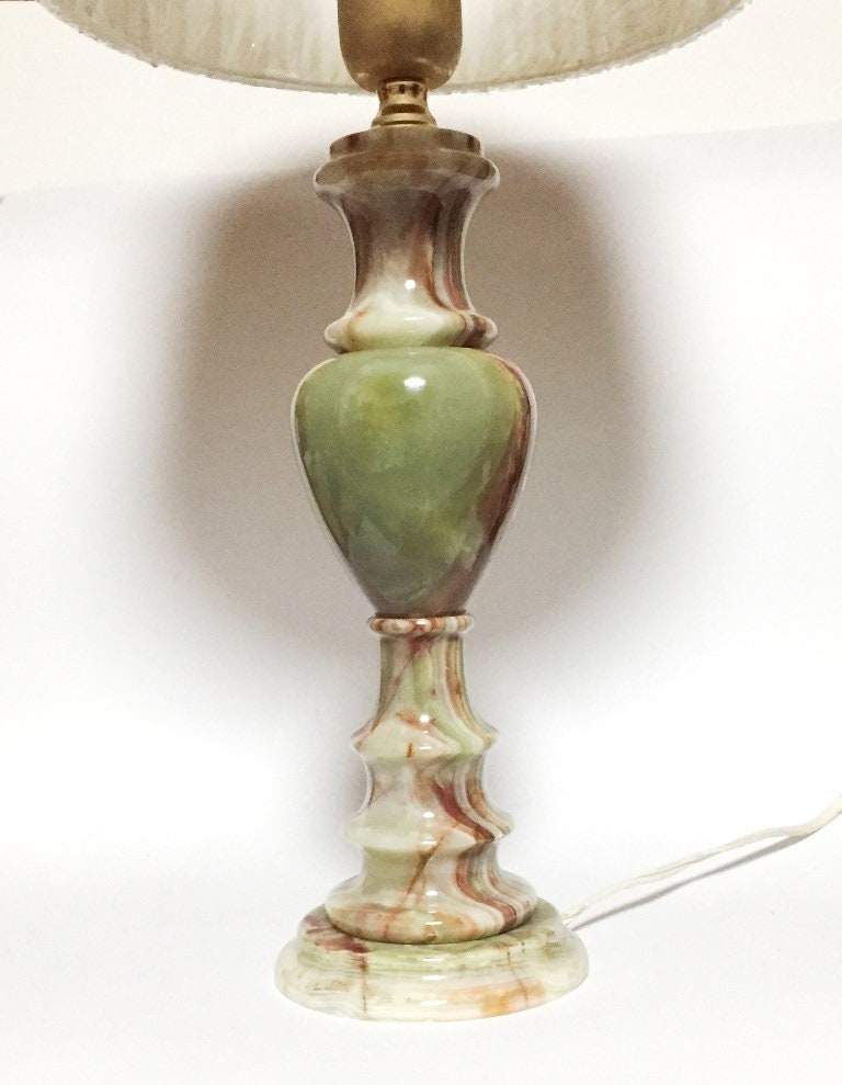 Green onyx sale lamp base