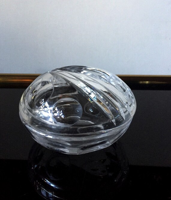 Lead crystal perfume glasses set, vanity glass hand c… Gem