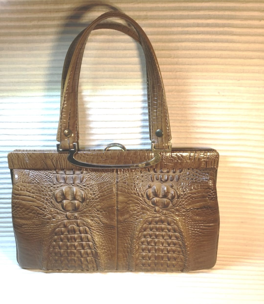 00s archive crocodile leather hand bag - メルカリ