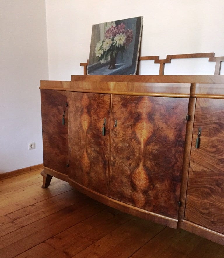 Burr walnut sideboard deals