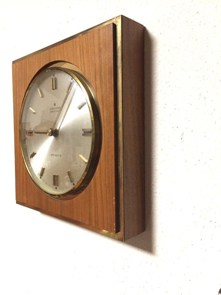 Wall Clock Junghans ATO-MAT S Junghans, Germany Sunburst