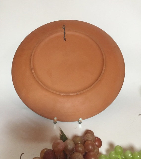 ギリシャロードス島ボニスポタリー工房ハンドメイドの皿