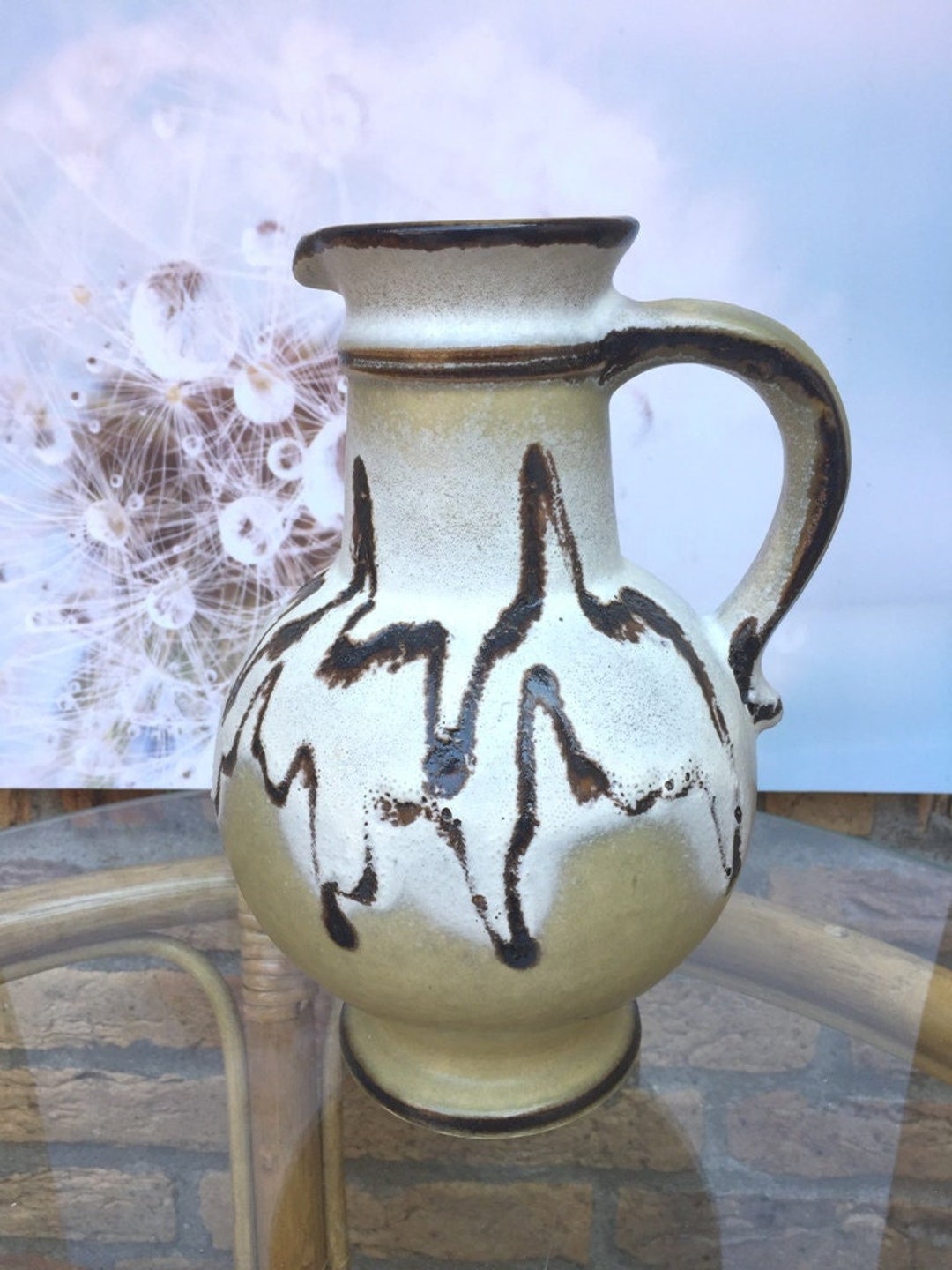 Ceramic Jug Vase Vase by Uebelacker Keramik. Germany XL Etsy