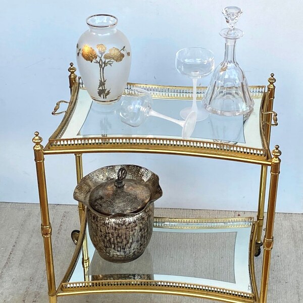 Mirrored Bar Tray Etsy