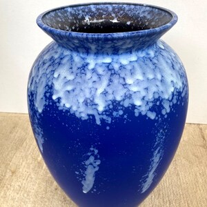 Blue Lava Floor Vase Blue Ceramic Floor Vase Fat Lava White Planet Rain ...