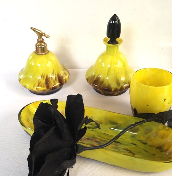 Czech perfume glasses set, Tango glass 4 pieces, … - image 2