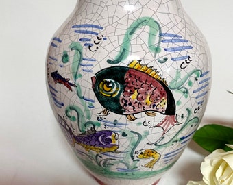 希少☆ターコイズブルー立華花器 信楽焼 ミッドセンチュリー
